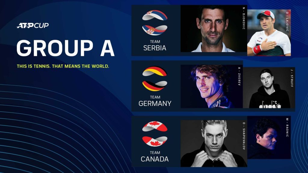 Group A ATP Cup 2021 - serbia, germany, canada