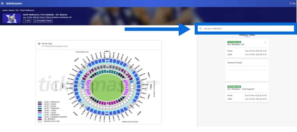 afl 2021 are you a member ticketmaster