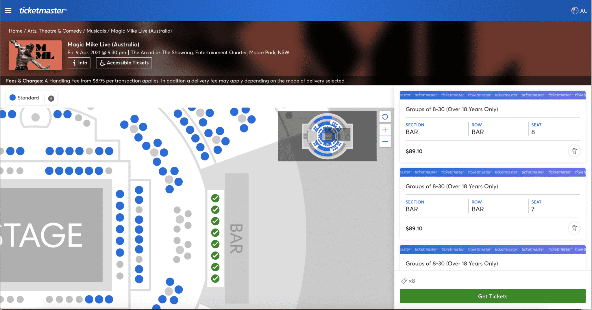 Get your mates together, Ticketmaster Group Bookings are now online