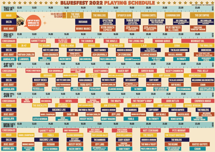 bluesfest 2022 playing times