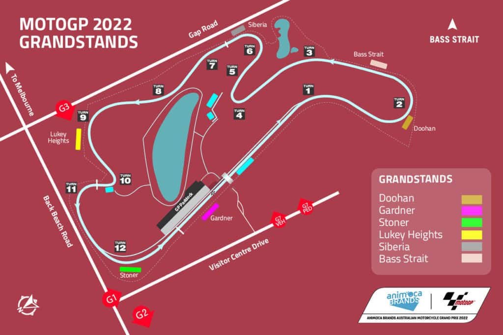 Australian Motorcycle Grand Prix 2022 australian motogp grandstands