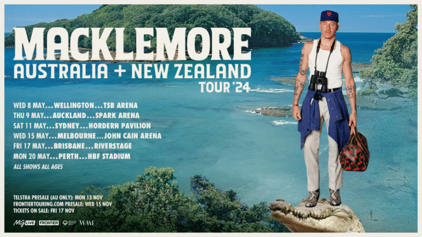 Macklemore Announces Tour of Australia for May 2024 Ticketmaster AU