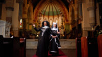 Casey Donovan and Genevieve Lemon in Sister Act the Musical