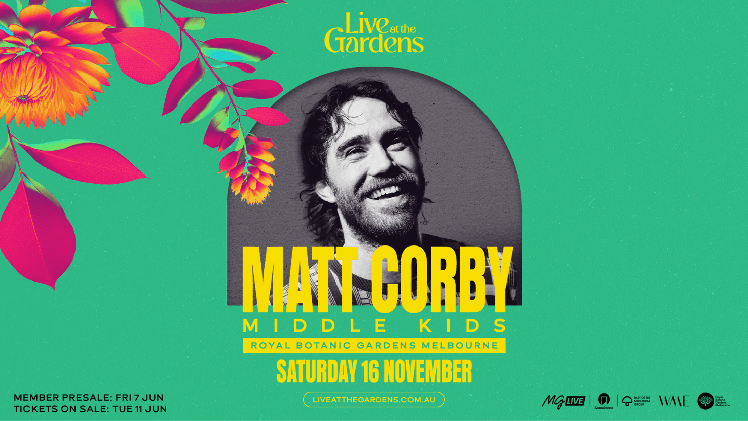 Matt Corby announced for new concert series ‘Live At The Gardens